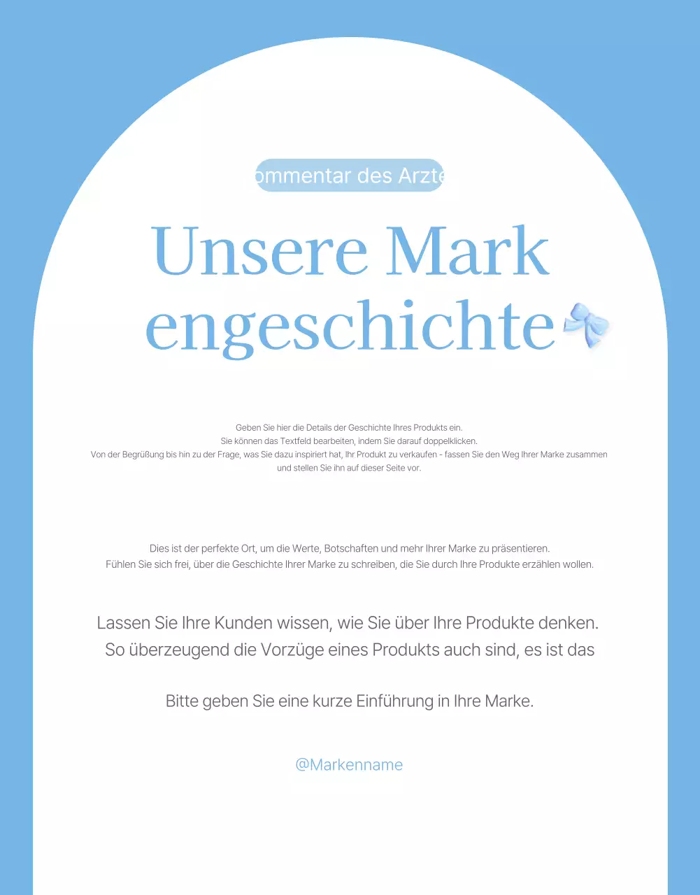 Bewerben Sie Ihre Intro-Seite in einem hellblau-weißen, sommerlichen Modezentrum