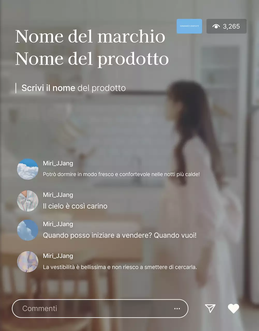 Promuovete la vostra pagina introduttiva su un centro commerciale di moda azzurro e bianco, pronto per l'estate.