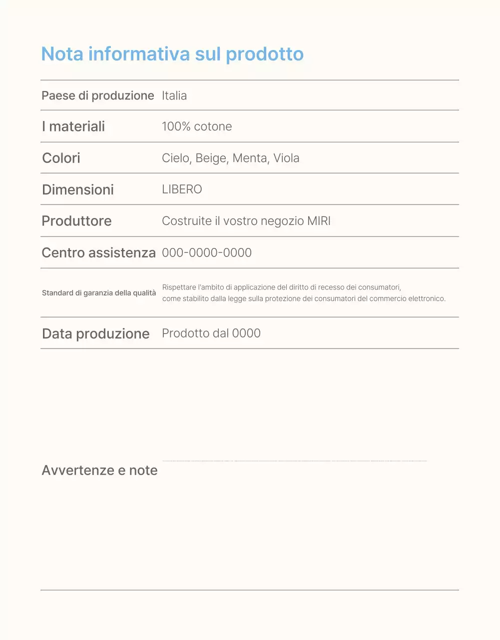 Informazioni e precauzioni da prendere al centro commerciale estivo di moda azzurro e bianco