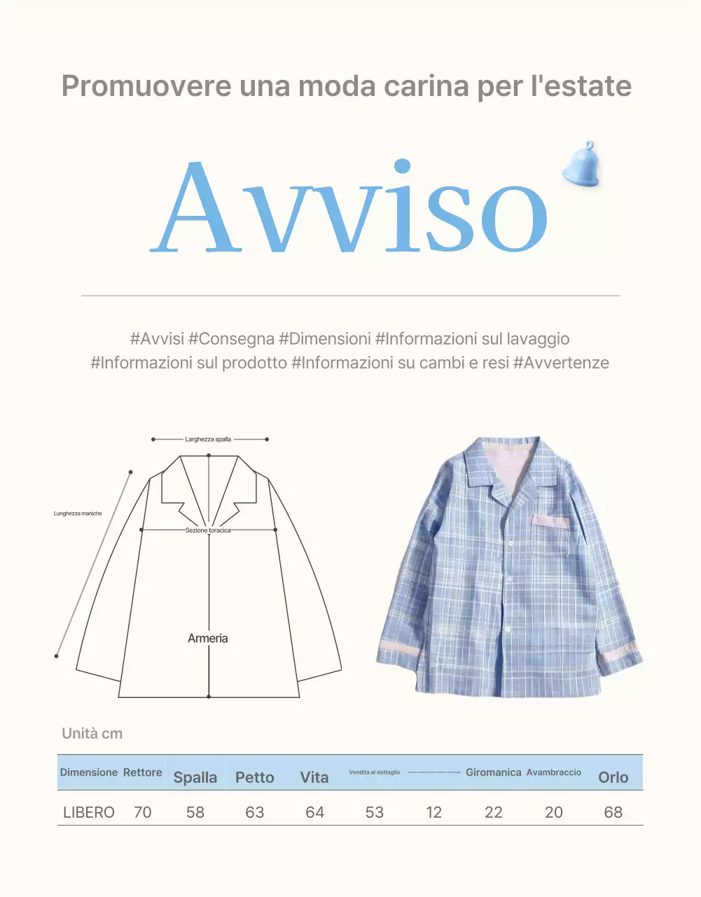 Informazioni e precauzioni da prendere al centro commerciale estivo di moda azzurro e bianco