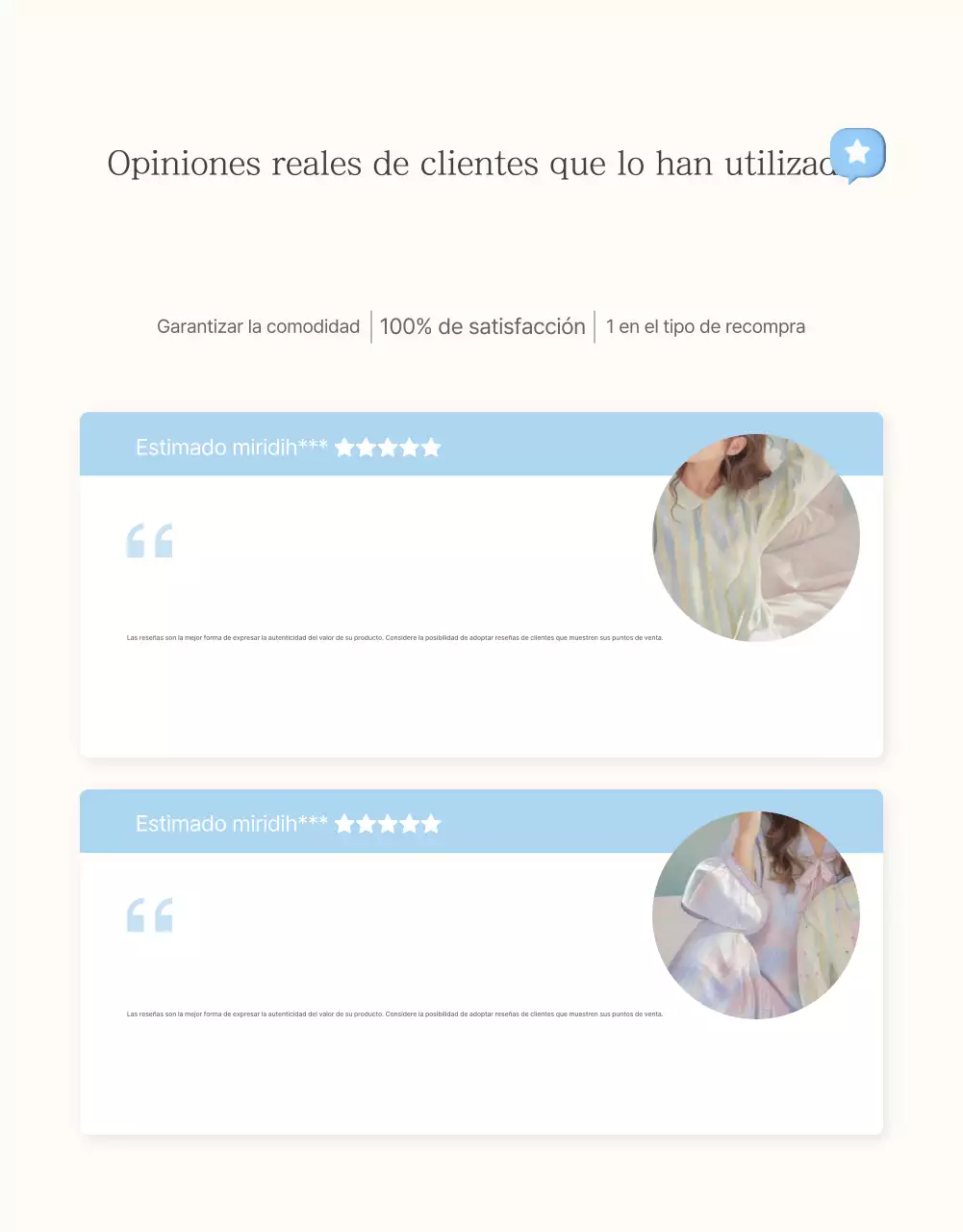 Promociona tus reseñas y eventos fotográficos y páginas de reseñas en tu centro comercial de moda favorito en azul claro y blanco para el verano