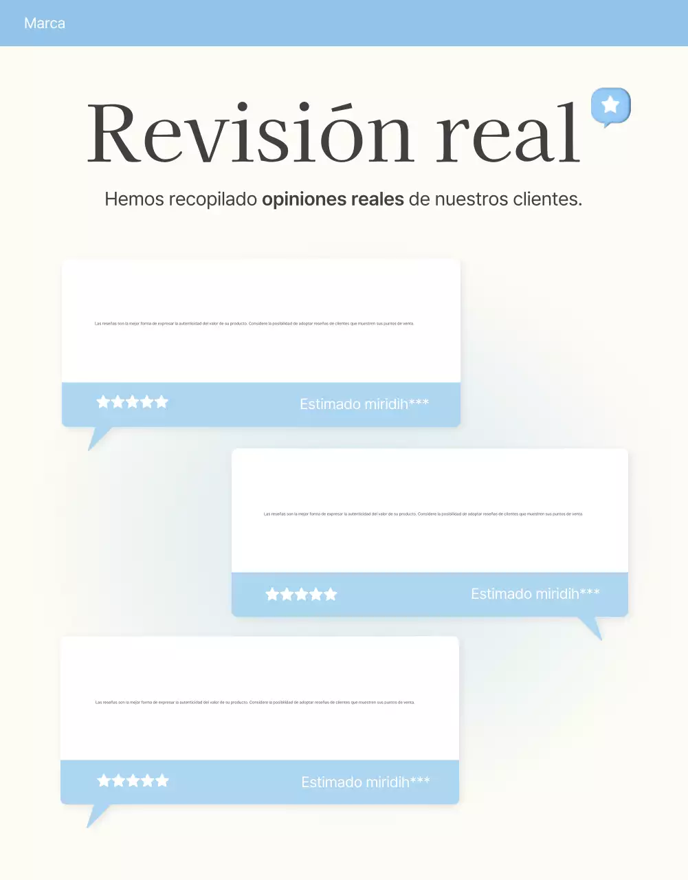 Promociona tus reseñas y eventos fotográficos y páginas de reseñas en tu centro comercial de moda favorito en azul claro y blanco para el verano