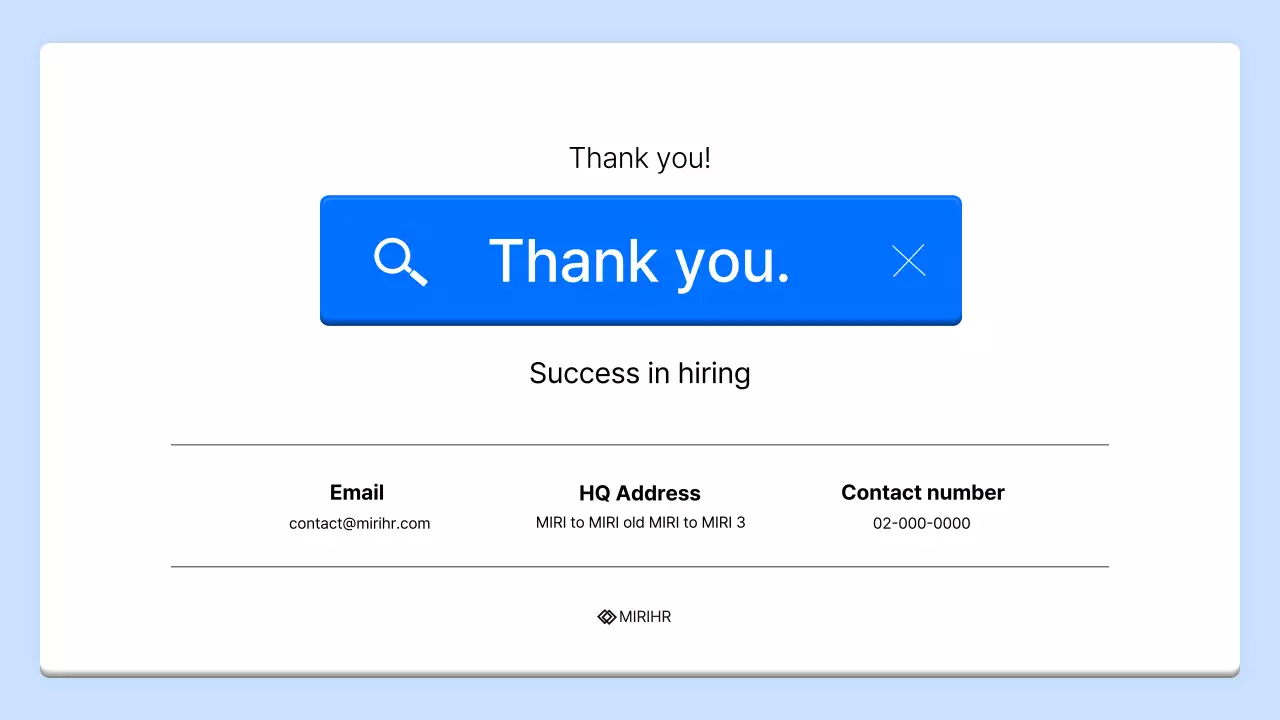Simple blue and light blue HR headhunting service proposal