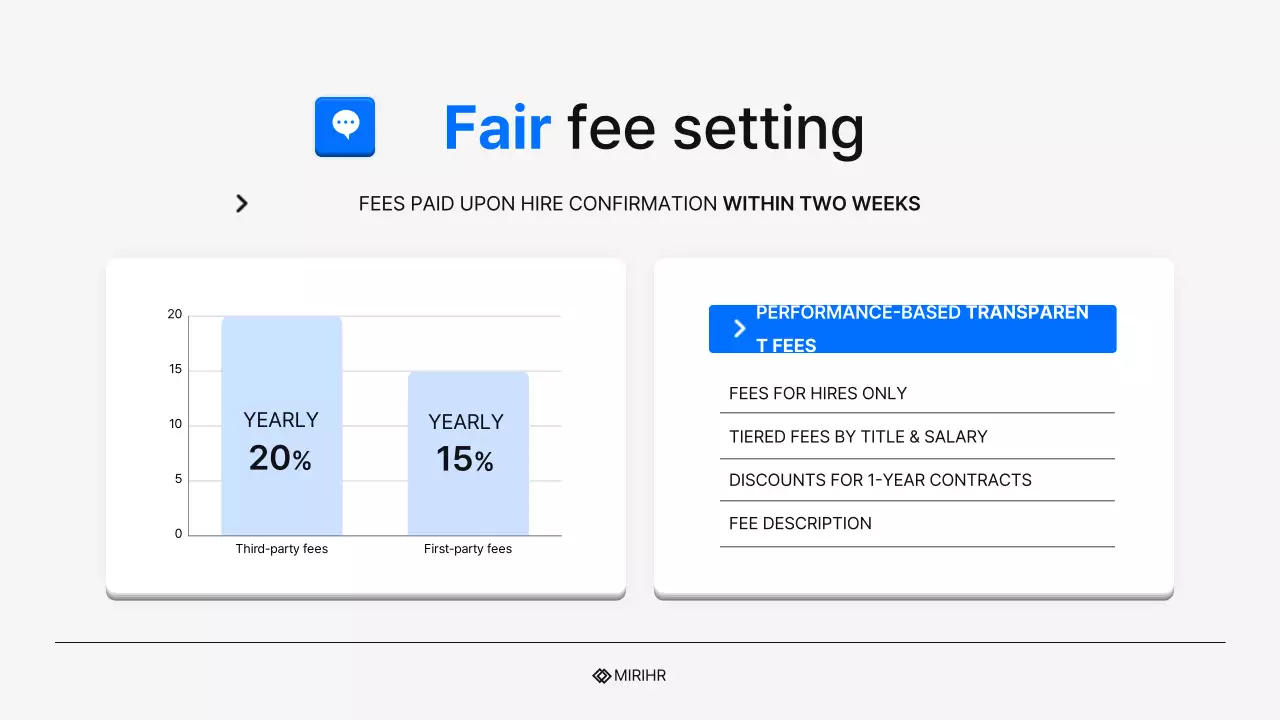 Simple blue and light blue HR headhunting service proposal