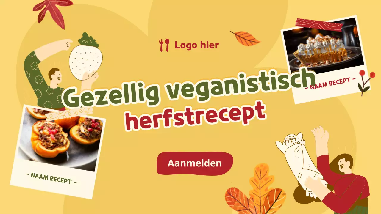 Geel, groen en rood Creatieve veganistische recepten voor de herfst