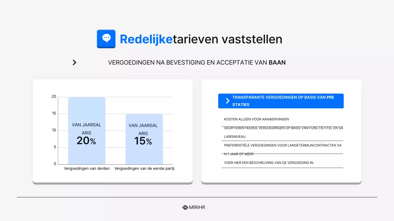 Eenvoudig HR Headhunting Service Voorstel in Blauw en Lichtblauw