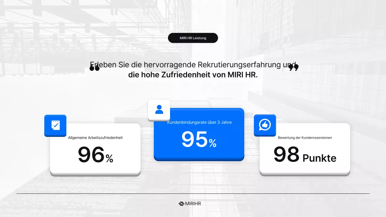Einfacher HR Headhunting Service Vorschlag in Blau und Hellblau