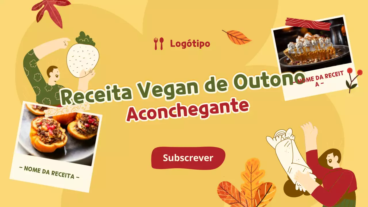 Amarelo, verde e vermelho Receitas veganas criativas para o outono