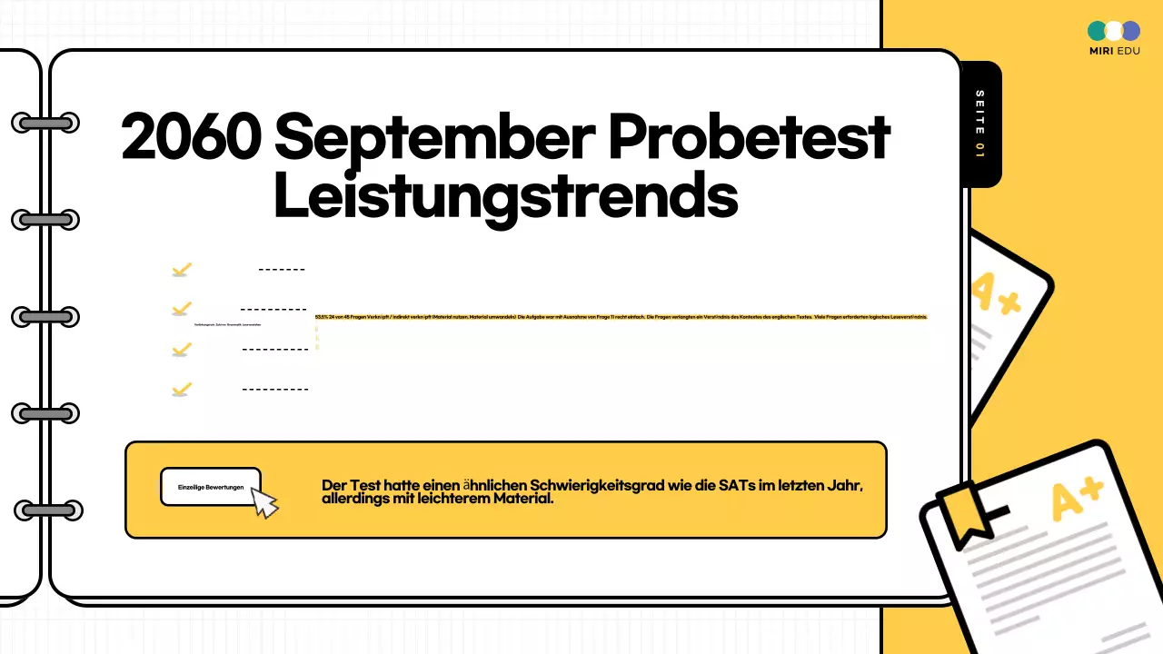 Gelb und blau hervorgehobene Übungstestkommentare Vorlesungsunterlagen