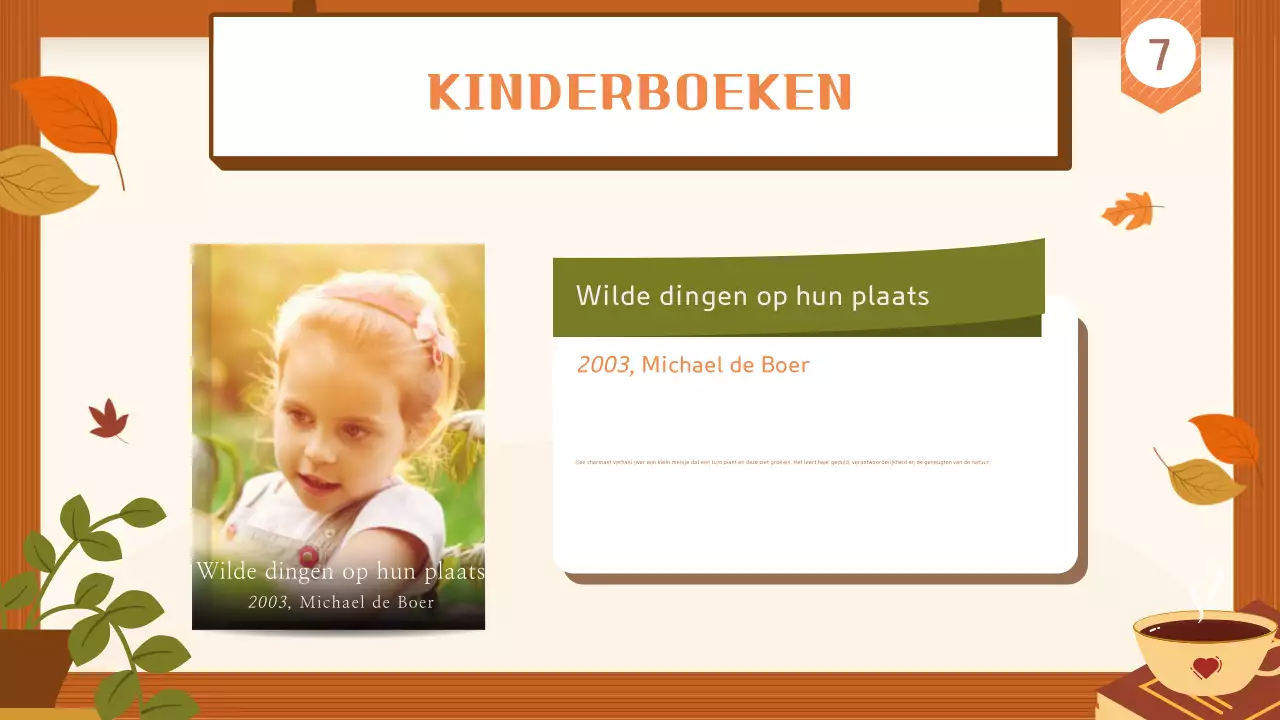 Bruin en beige eenvoudige herfst boekengids