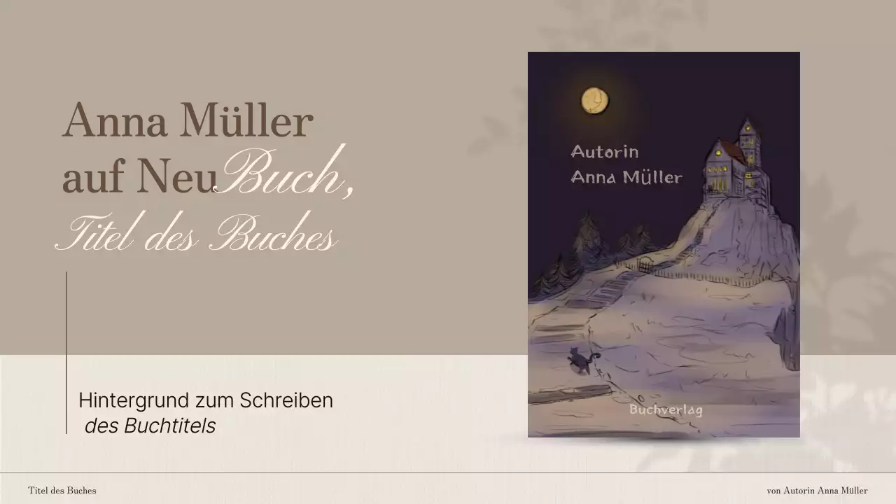 Brown and White Elegant Book Launch Einführung