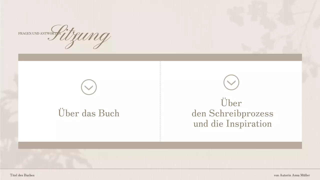 Brown and White Elegant Book Launch Einführung