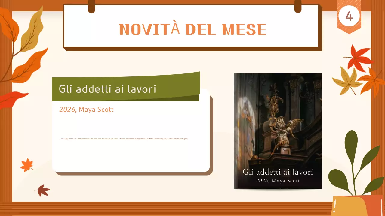 Marrone e beige Guida ai libri autunnali semplici