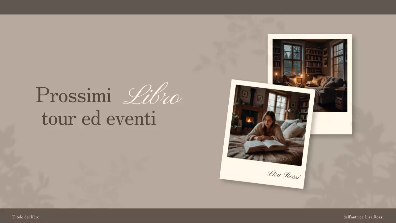 Introduzione al lancio del libro Brown and White Elegant