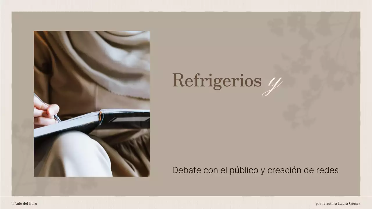 Presentación del libro Brown and White Elegant