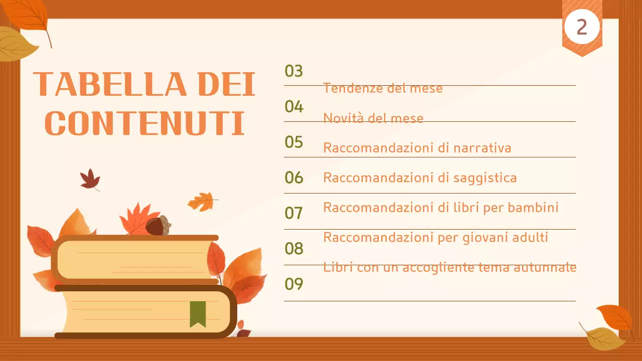 Marrone e beige Guida ai libri autunnali semplici