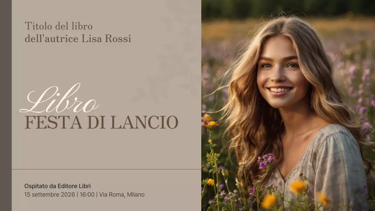 Introduzione al lancio del libro Brown and White Elegant