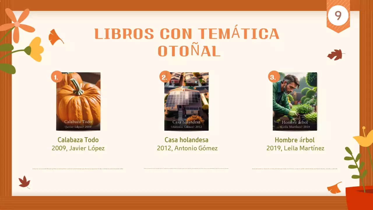 Guía de recomendaciones de libros de otoño sencillos en marrón y beige