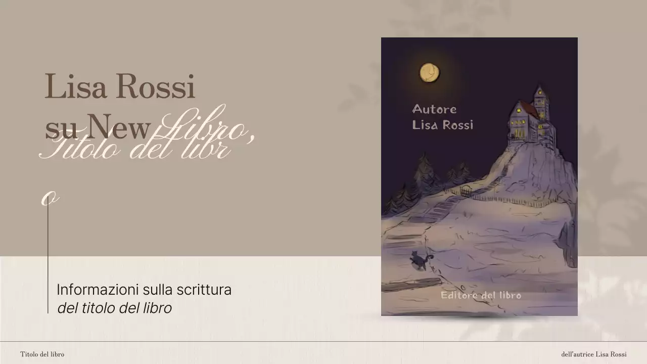 Introduzione al lancio del libro Brown and White Elegant