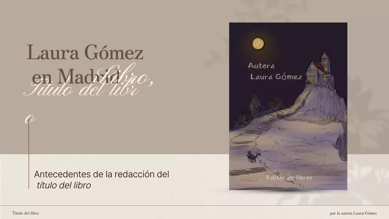 Presentación del libro Brown and White Elegant