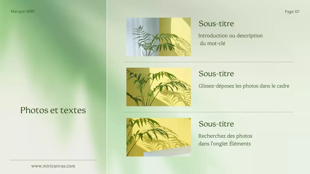 Une déclaration de marque simple pour une petite entreprise en vert et en vert lime