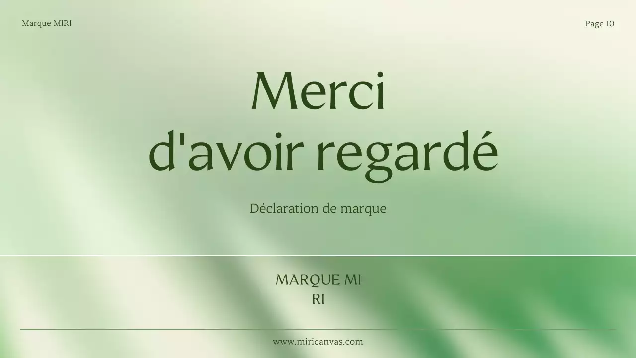 Une déclaration de marque simple pour une petite entreprise en vert et en vert lime