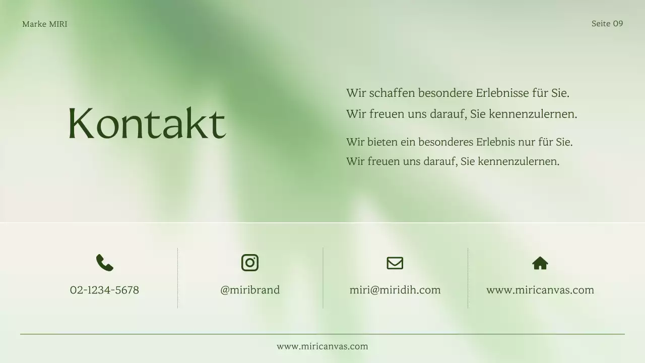 Ein einfaches grünes und lindgrünes Branding für kleine Unternehmen