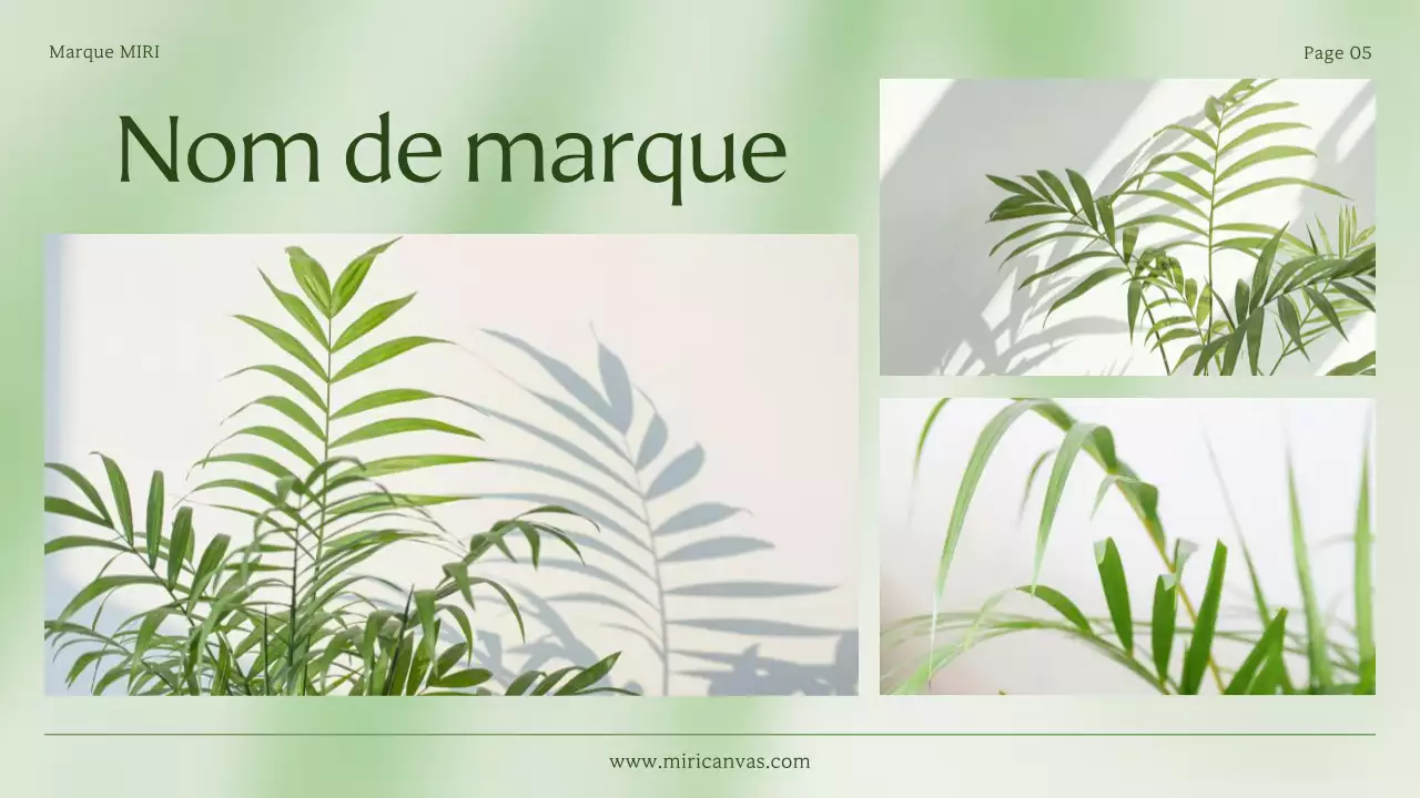 Une déclaration de marque simple pour une petite entreprise en vert et en vert lime