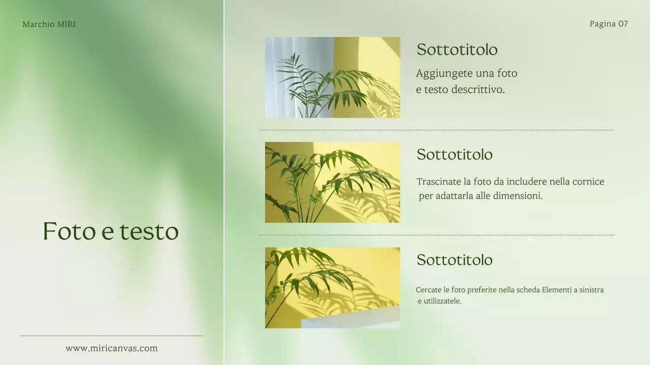 Una semplice dichiarazione di branding per piccole imprese in verde e verde lime