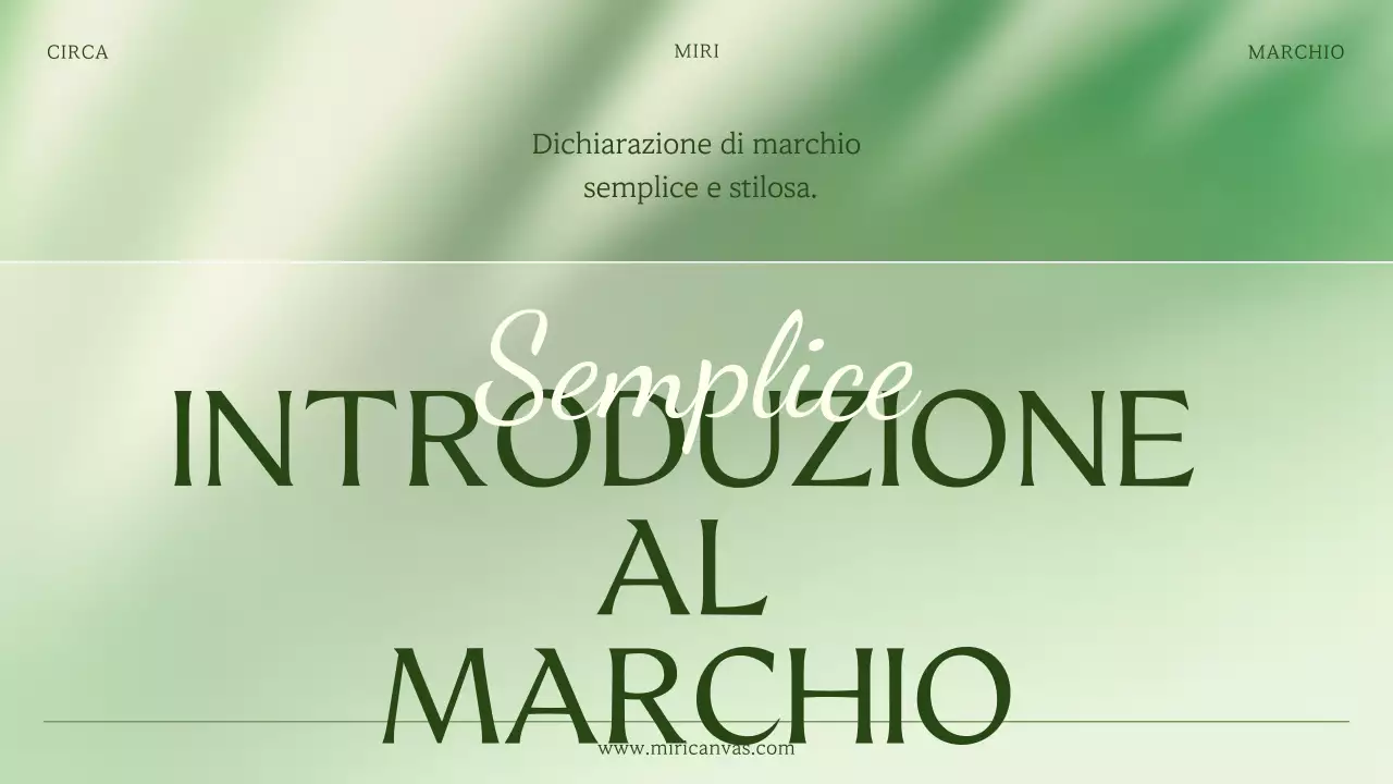 Una semplice dichiarazione di branding per piccole imprese in verde e verde lime