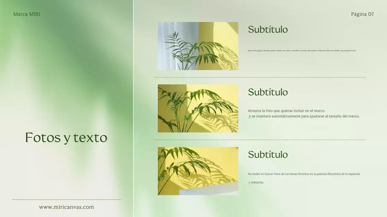 Una sencilla declaración de marca verde y verde lima para pequeñas empresas