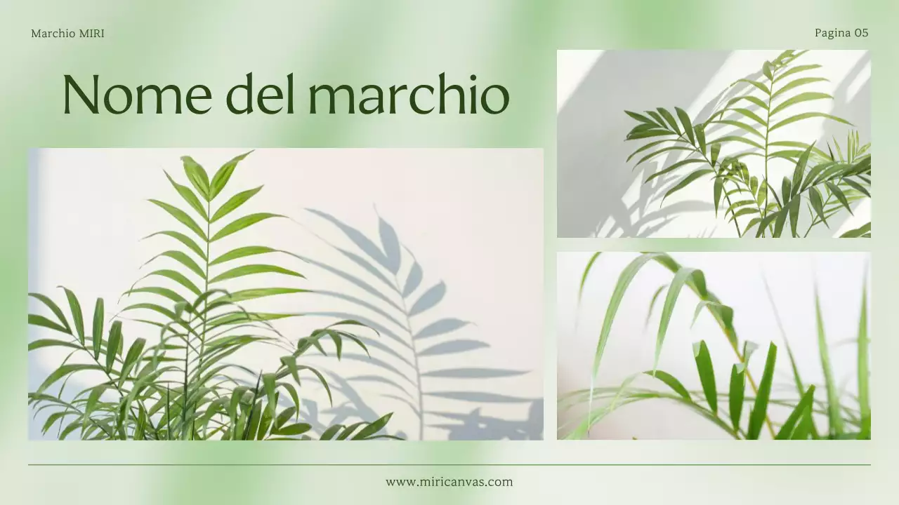 Una semplice dichiarazione di branding per piccole imprese in verde e verde lime