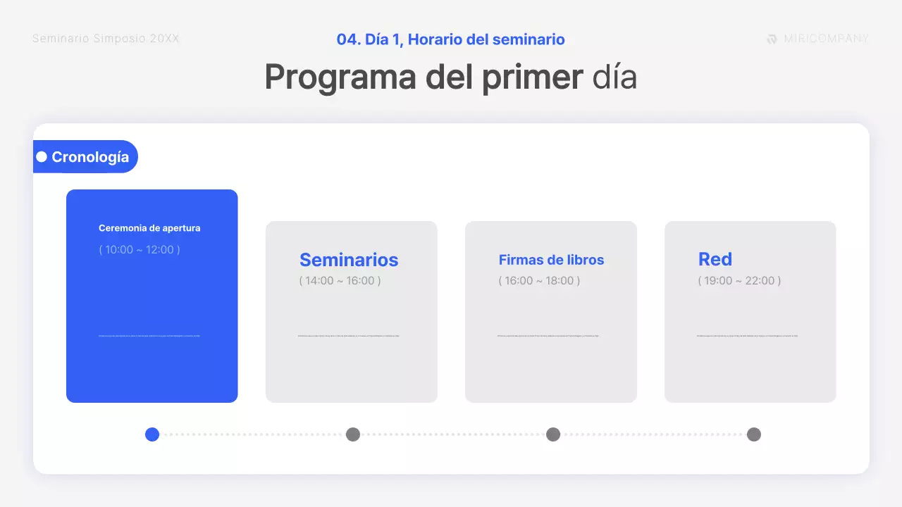 Una charla coloquio moderna en azul y blanco Material del curso