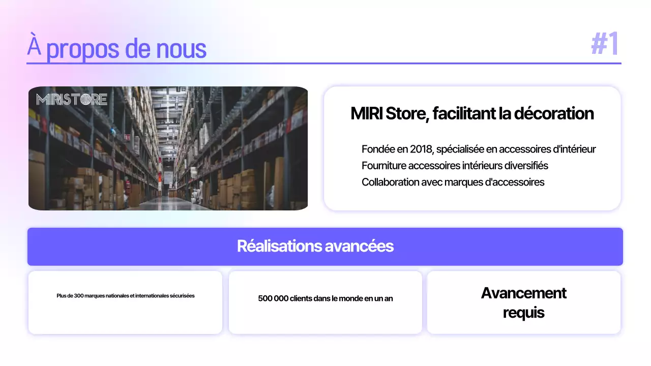 Planification de la présentation d'une étude de cas pour un séminaire sur une marque simple bleue et violette