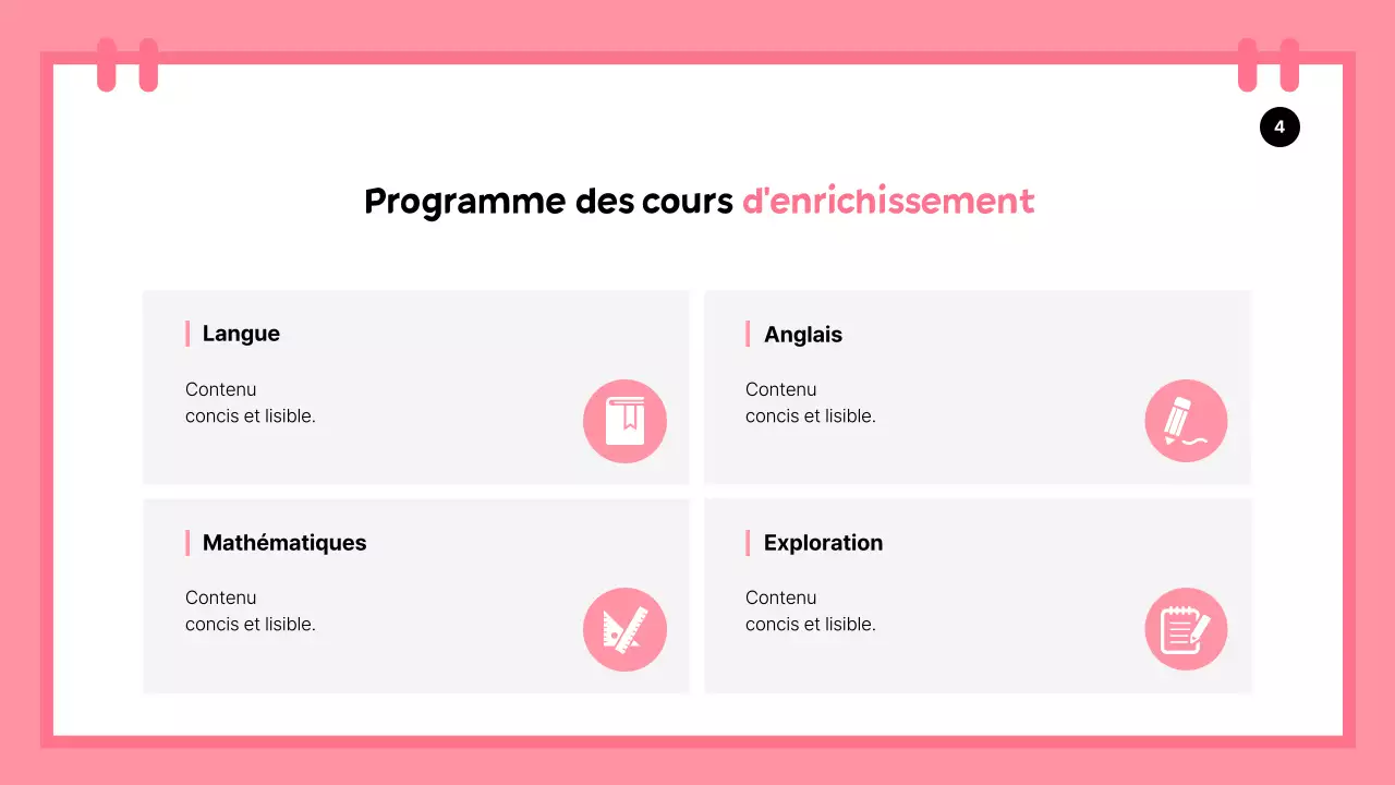 Une introduction simple aux vacances scolaires en vert et rose