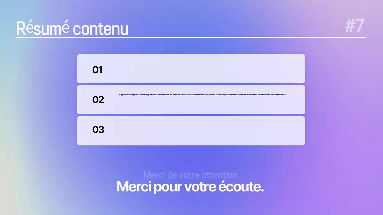 Planification de la présentation d'une étude de cas pour un séminaire sur une marque simple bleue et violette
