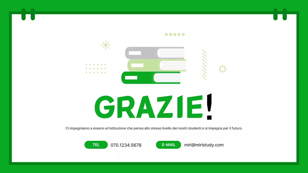 Una semplice introduzione alle vacanze scolastiche in verde e rosa