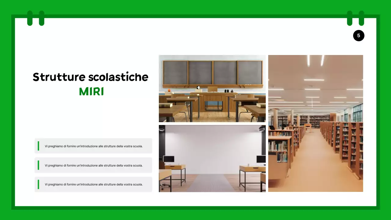 Una semplice introduzione alle vacanze scolastiche in verde e rosa