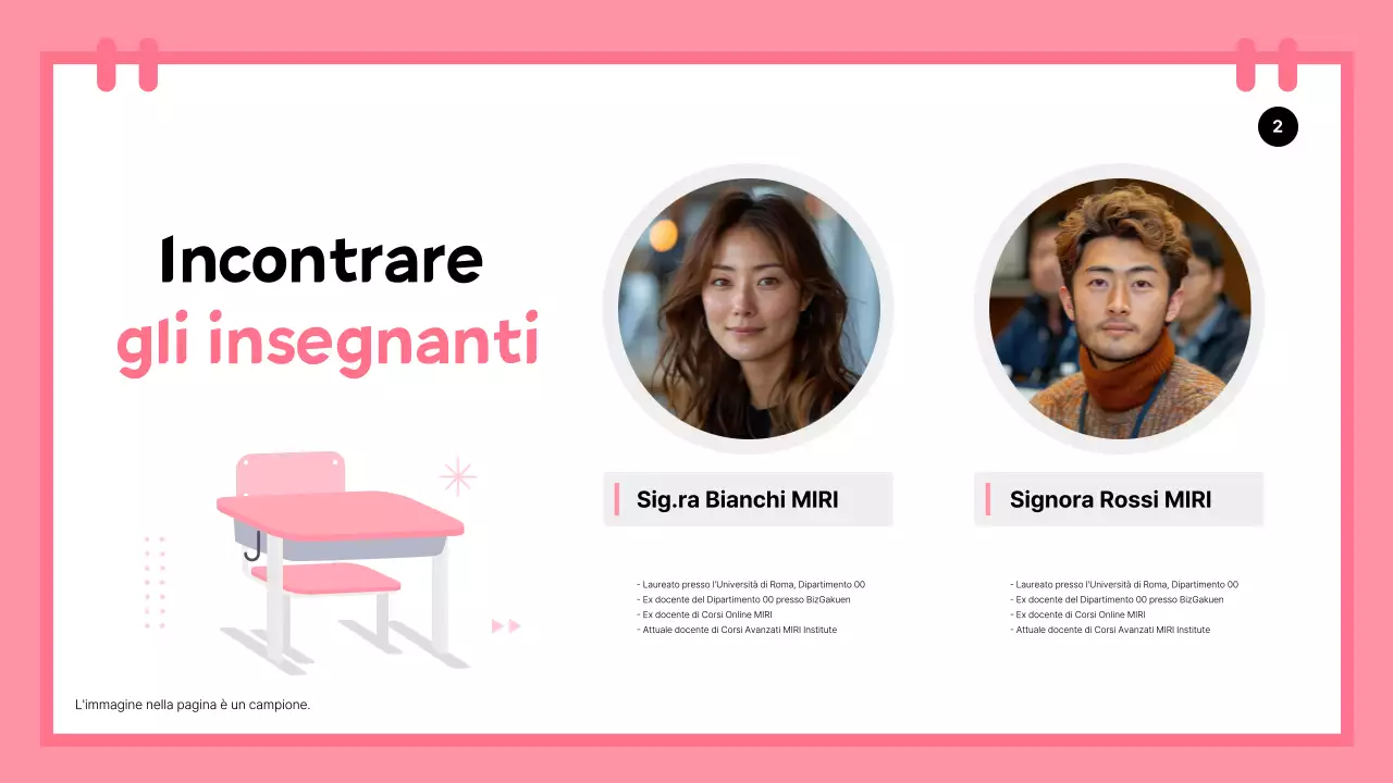 Una semplice introduzione alle vacanze scolastiche in verde e rosa