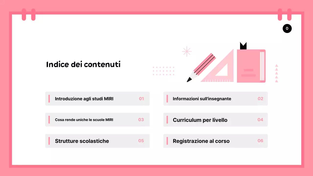 Una semplice introduzione alle vacanze scolastiche in verde e rosa