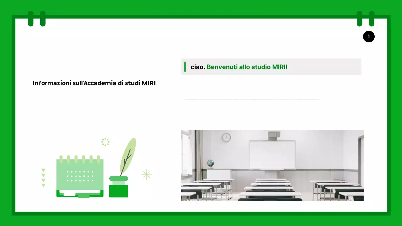 Una semplice introduzione alle vacanze scolastiche in verde e rosa