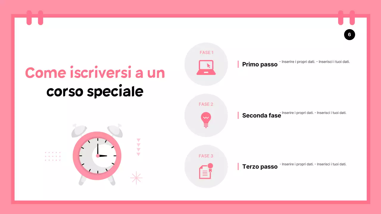 Una semplice introduzione alle vacanze scolastiche in verde e rosa