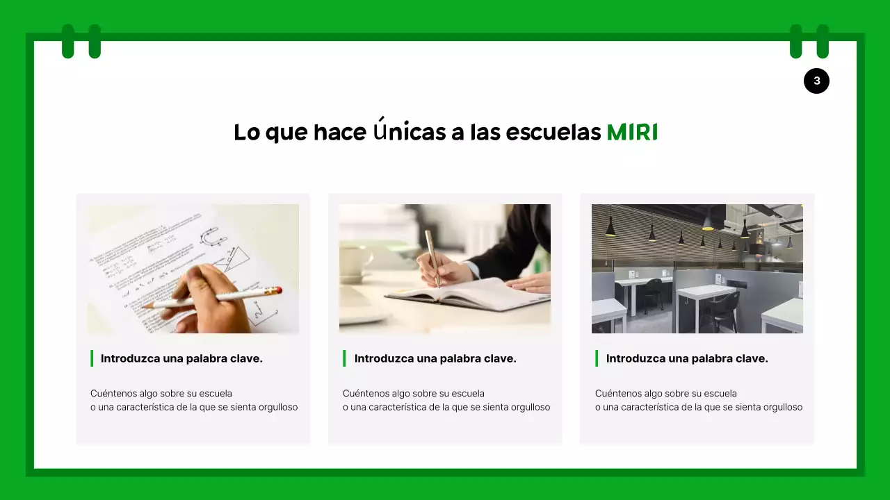 Una sencilla introducción a las vacaciones escolares en verde y rosa