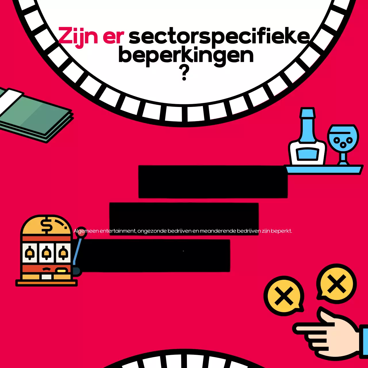 Pop-artistieke leenpromotie in rood en zwart