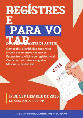 Promueve el voto en las elecciones generales de EE.UU. con esta belleza en rojo y azul marino