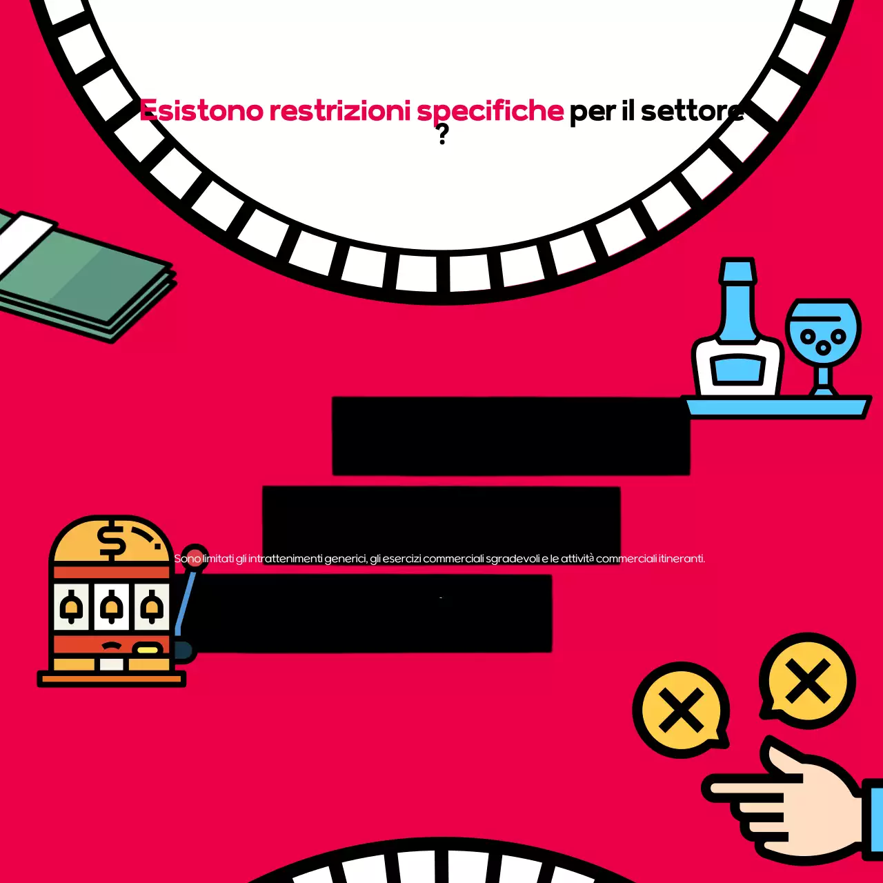 Promozione del prestito pop-artistica in rosso e nero