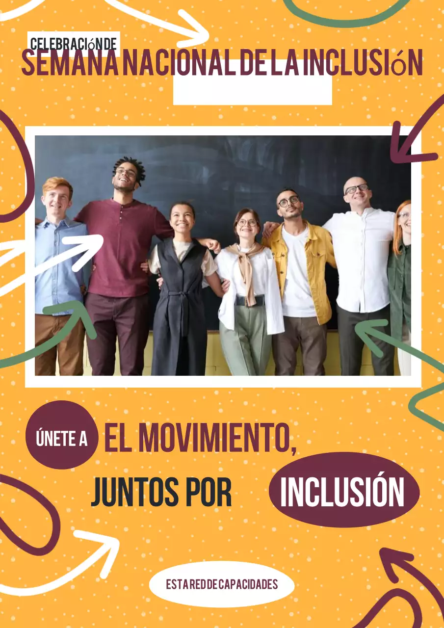 Promoción naranja y roja de la Semana Nacional de la Inclusión