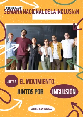 Promoción naranja y roja de la Semana Nacional de la Inclusión