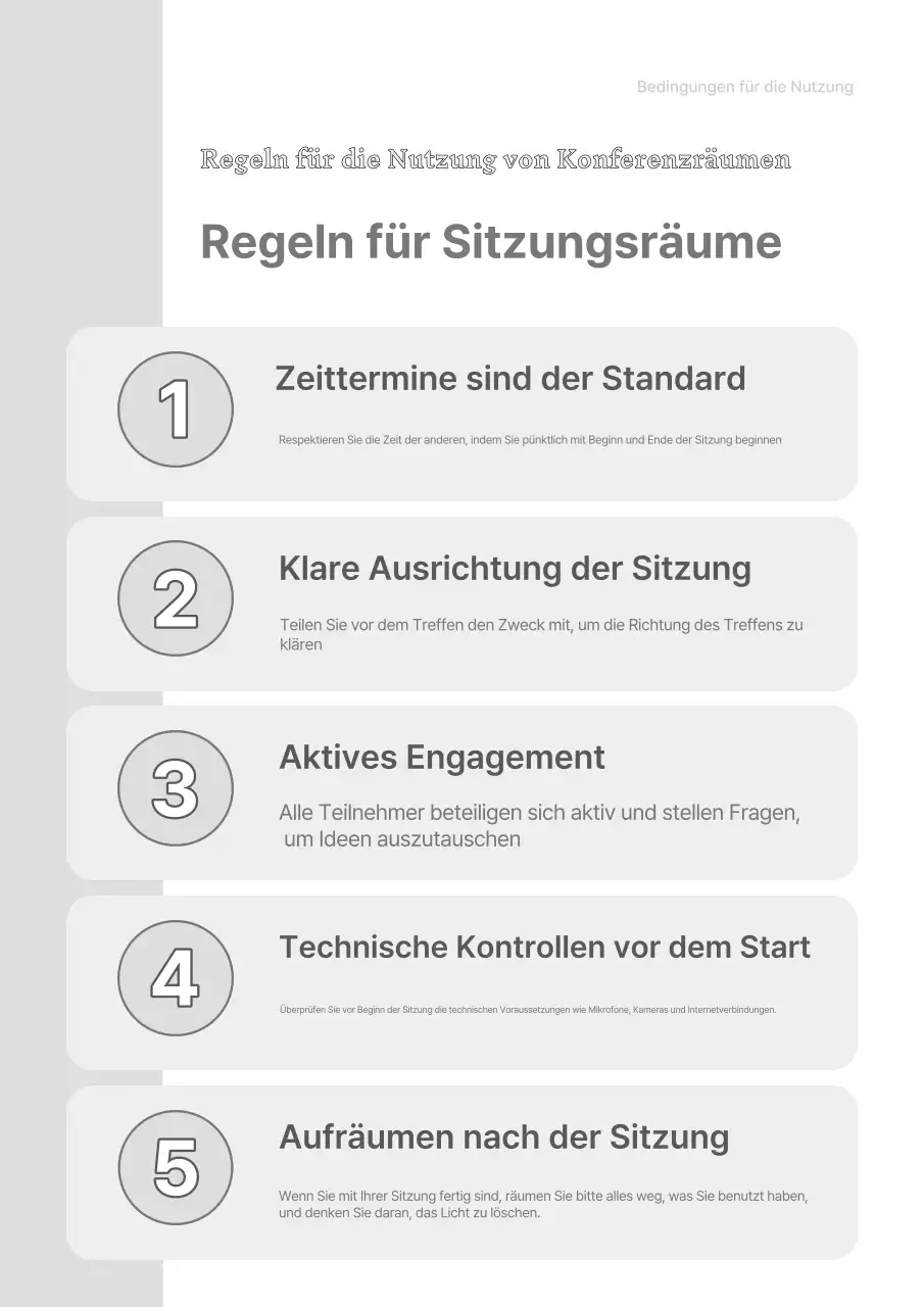 Eine einfache graue und weiße Unternehmensvorlage