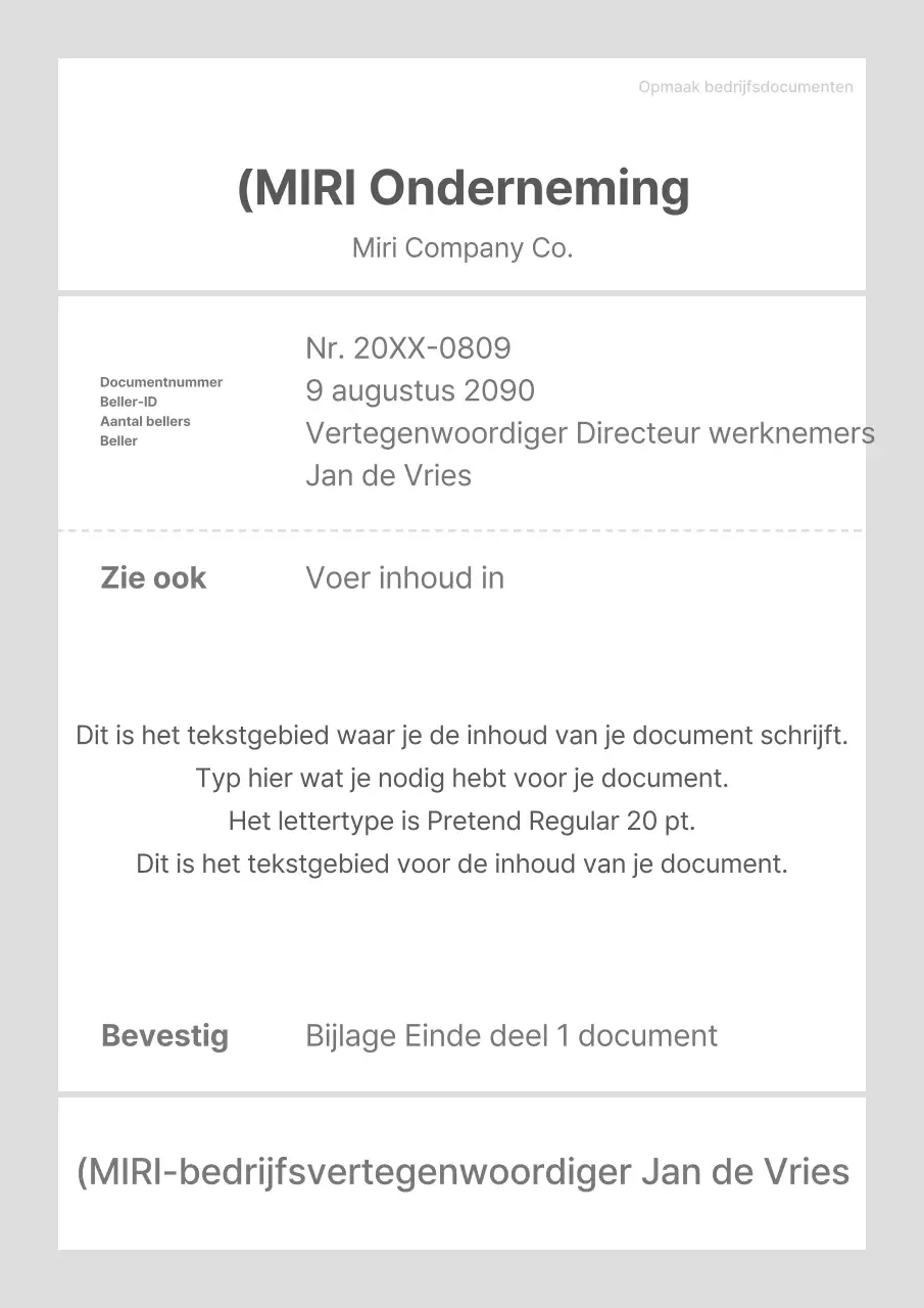 Een eenvoudige suite met grijze en witte bedrijfssjablonen